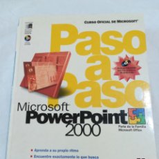 Libros de segunda mano: LIBRO MICROSOFT POWERPOINT 2000 PASO A PASO. MCGRAW HILL. PERSPECTION. INCLUYE CDROM. Lote 145989366