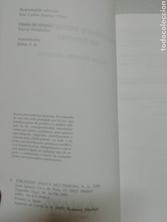 Libros de segunda mano: Publicidad y comunicaci&oacute;n en Internet. - Foto 3