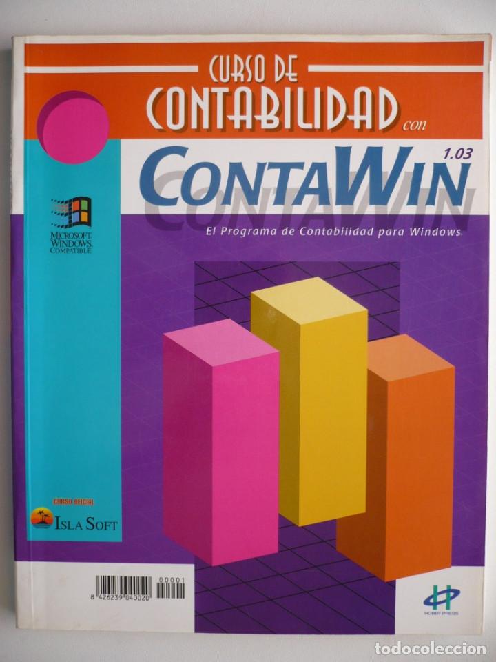 Libros de segunda mano: CURSO DE CONTABILIDAD CON CONTAWIN - HOBBY PRESS - Foto 1