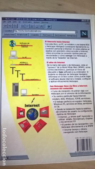 Libros de segunda mano: EL GRAN LIBRO DE NETSCAPE: NAVIGATOR. MARK TORBEN RUDOLPH. MARCOMBO/DATA BECKER 1996. INTERNET. - Foto 2