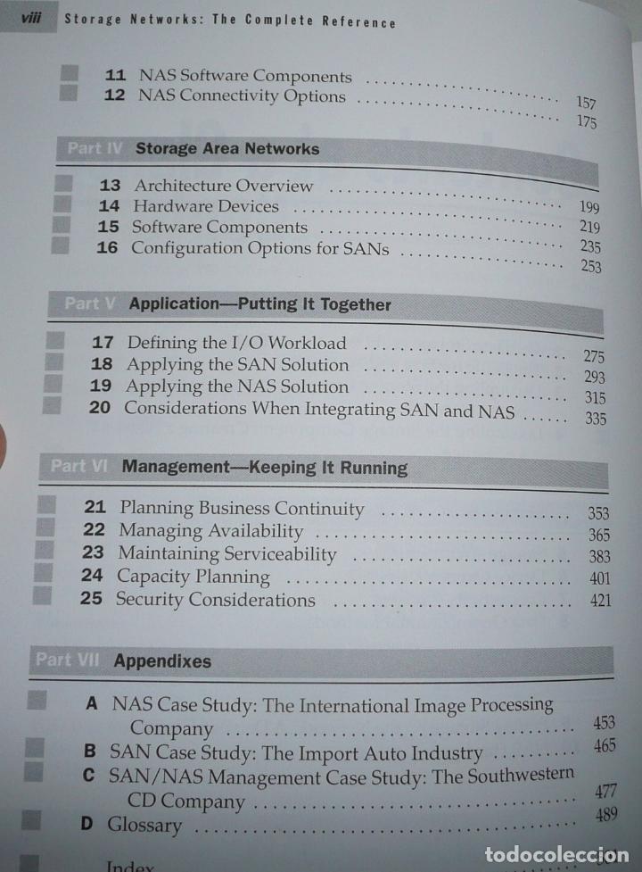 Libros de segunda mano: The Complete Reference. Storage Networks - Robert Spalding (McGraw-Hill, Osborne, 2003) - Foto 4