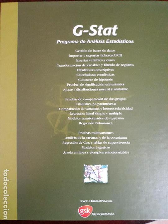 Libros de segunda mano: PROGRAMA DE AN&Aacute;LISIS ESTAD&Iacute;STICOS G-STAT. CD + MANUAL. - Foto 4
