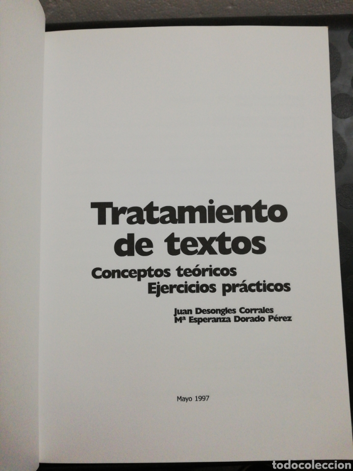 Libros de segunda mano: Conceptos te&oacute;ricos ejercicios pr&aacute;cticos tratamiento de textos ,editorial MAD - Foto 5