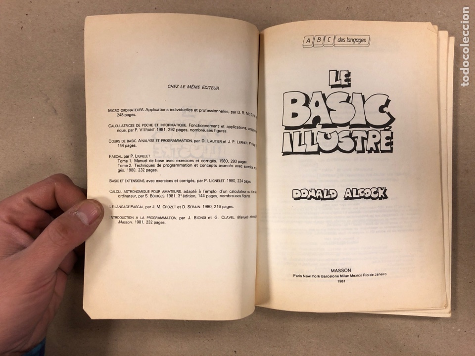 Libros de segunda mano: LE BASIC ILLUSTRE. DONALD ALCOCK. MASSON EDITEUR 1981. EN FRANC&Eacute;S. - Foto 2