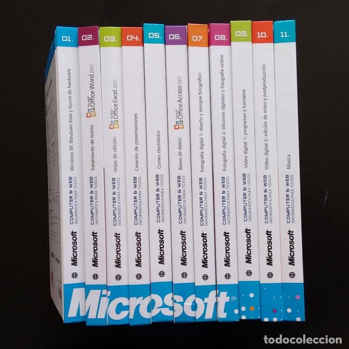 Libros de segunda mano: COMPUTER & WEB. INFORM&Aacute;TICA PARA TODOS. EL CURSO DEFINITIVO. MICROSOFT - EL MUNDO. 2008 (11 TOMOS) - Foto 1