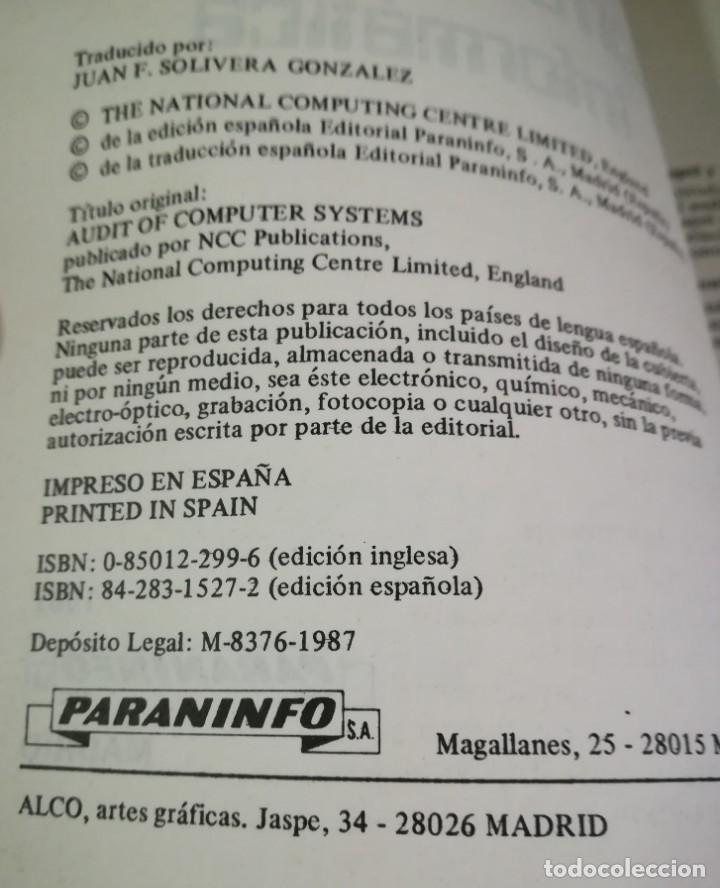 Libros de segunda mano: Auditor&iacute;a inform&aacute;tica - A.J. Thomas / I.J. Douglas - Foto 3