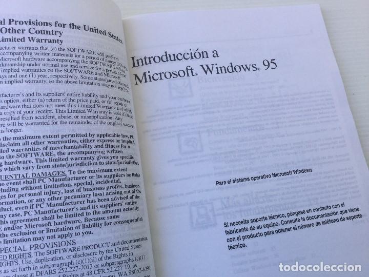Libros de segunda mano: Introducci&oacute;n Microsoft Windows 95 &ndash; Certificado de Autenticidad - Foto 5