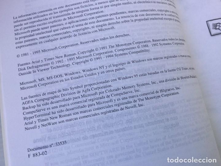 Libros de segunda mano: Introducci&oacute;n Microsoft Windows 95 &ndash; Certificado de Autenticidad - Foto 6