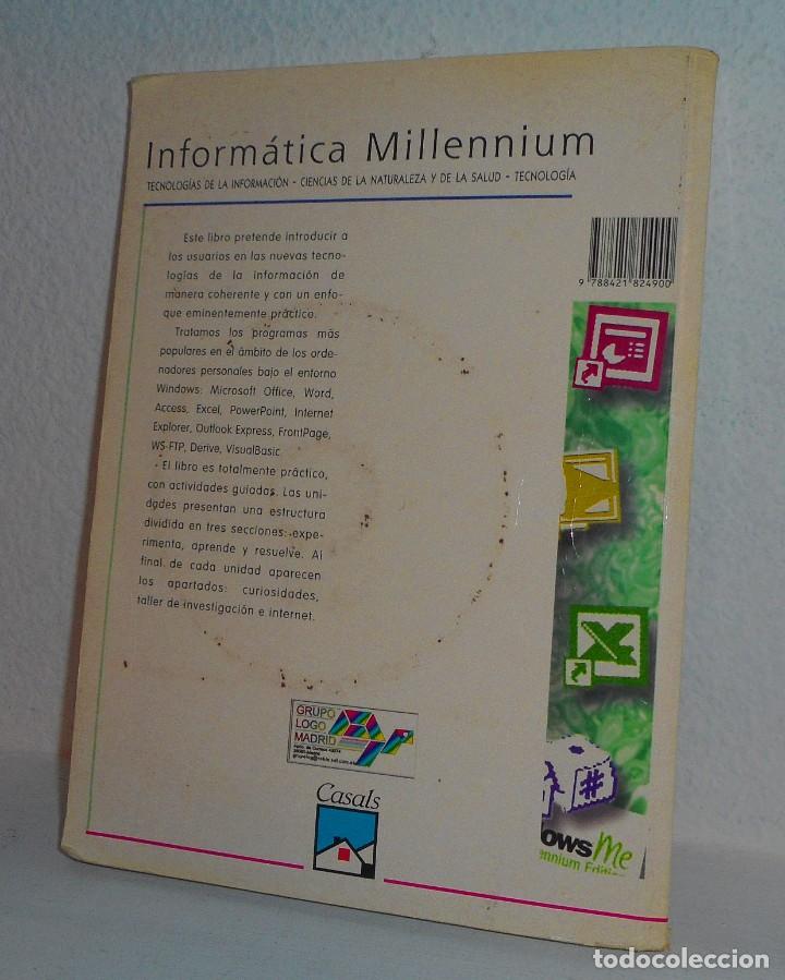 Libros de segunda mano: INFORM&Aacute;TICA MILLENNIUM BACHILLERATO EDITORIAL CASALS 2001 + CD ROM - Foto 2