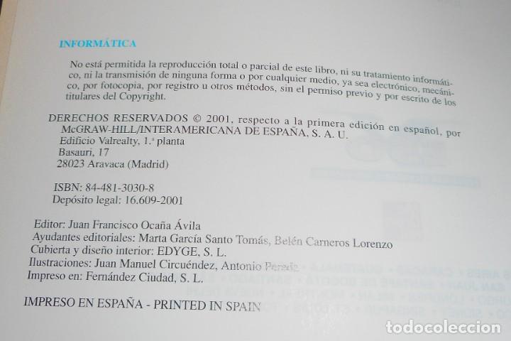Libros de segunda mano: INFORM&Aacute;TICA ESO CARMEN GONZ&Aacute;LEZ MCGRAW MC GRAW HILL 2001 + CD ROM - Foto 4
