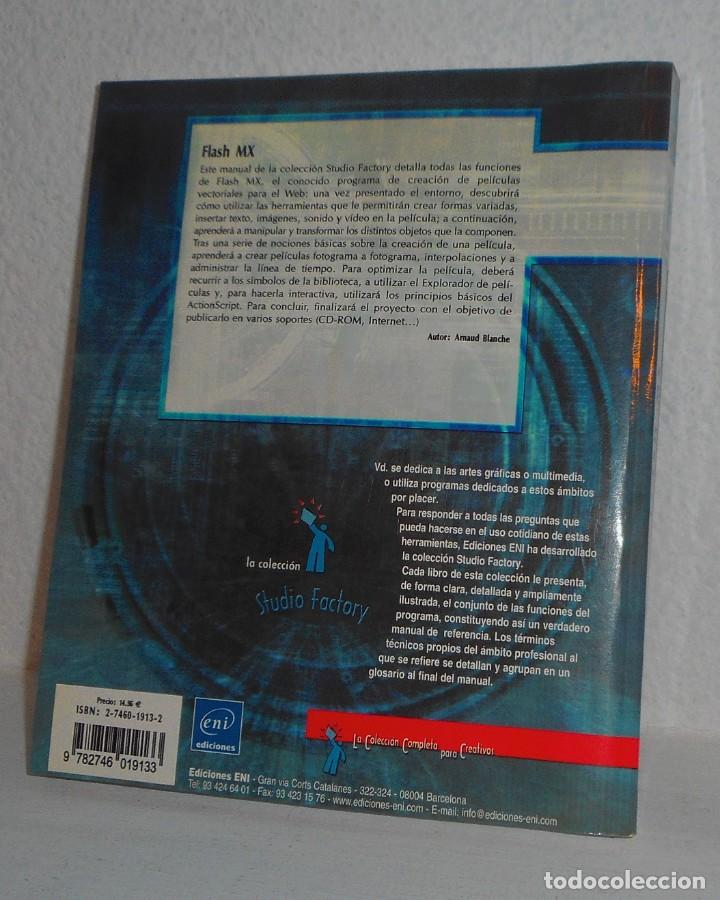 Libros de segunda mano: LIBRO FLASH MX EDITORIAL ENI 2002 LA COLECCI&Oacute;N STUDIO FACTORY - Foto 2