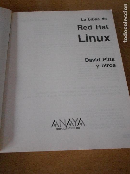 Libros de segunda mano: LA BIBLIA DE RED-HAT LINUX - Foto 3