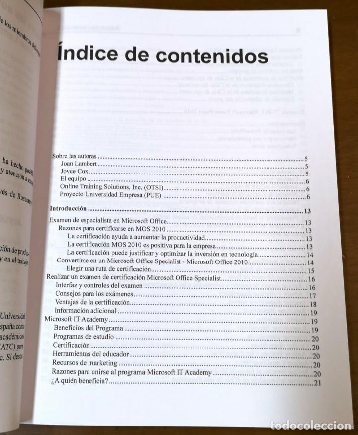 Libros de segunda mano: GU&Iacute;A DE ESTUDIO MOS 2010 PARA MICROSOFT POWERPOINT-MICROSOFT IT ACADEMY PROGRAM MEMBER-Ed.ANAYA - Foto 2