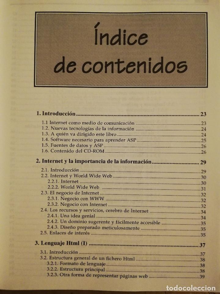 Libros de segunda mano: PROGRAMACI&Oacute;N CON ASP 3 (JORGE SERRANO P&Eacute;REZ) NO INCLUYE CD - Foto 3
