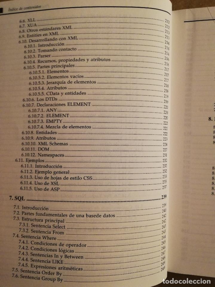 Libros de segunda mano: PROGRAMACI&Oacute;N CON ASP 3 (JORGE SERRANO P&Eacute;REZ) NO INCLUYE CD - Foto 8