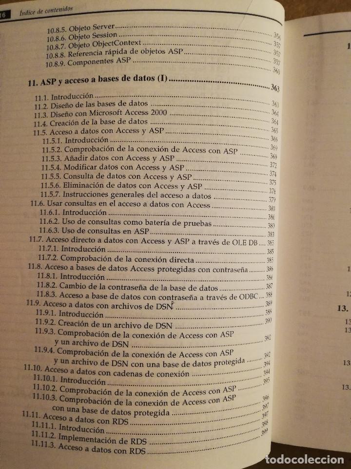 Libros de segunda mano: PROGRAMACI&Oacute;N CON ASP 3 (JORGE SERRANO P&Eacute;REZ) NO INCLUYE CD - Foto 12