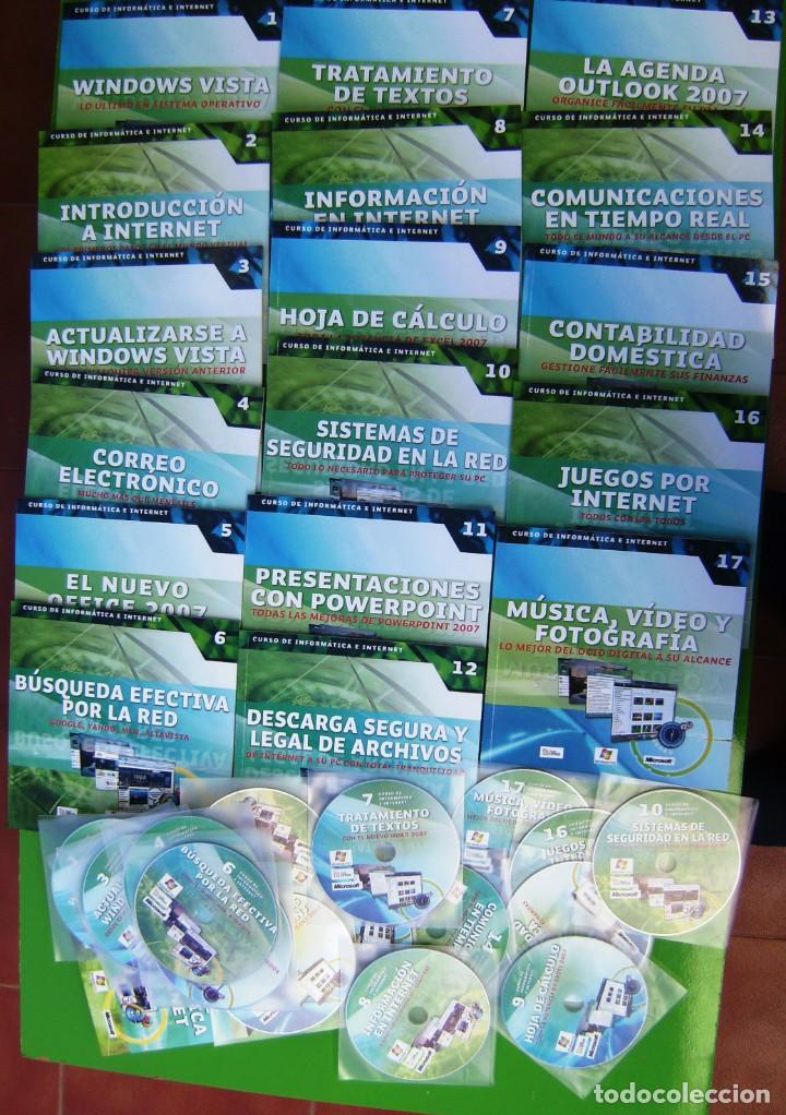 Libros de segunda mano: Curso de Informatica e Internet - 17 libros + 17 CDs - Foto 2