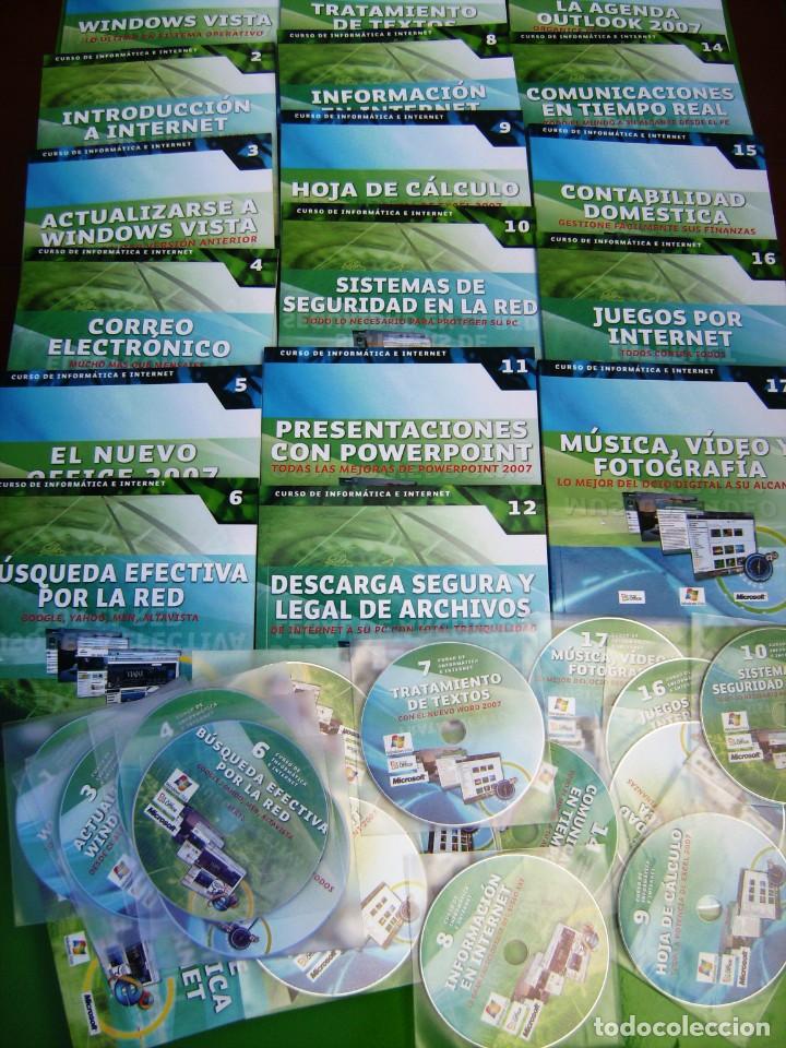 Libros de segunda mano: Curso de Informatica e Internet - 17 libros + 17 CDs - Foto 3