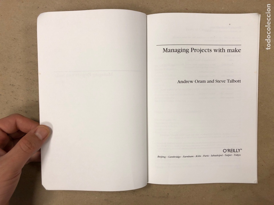 Libros de segunda mano: MANAGING PROJECTS WITH MAKE. ANDREW ORAM & STEVE TALBOTT. C PROGRAMING UTILITY. ED. O&rsquo;REILLY - Foto 2