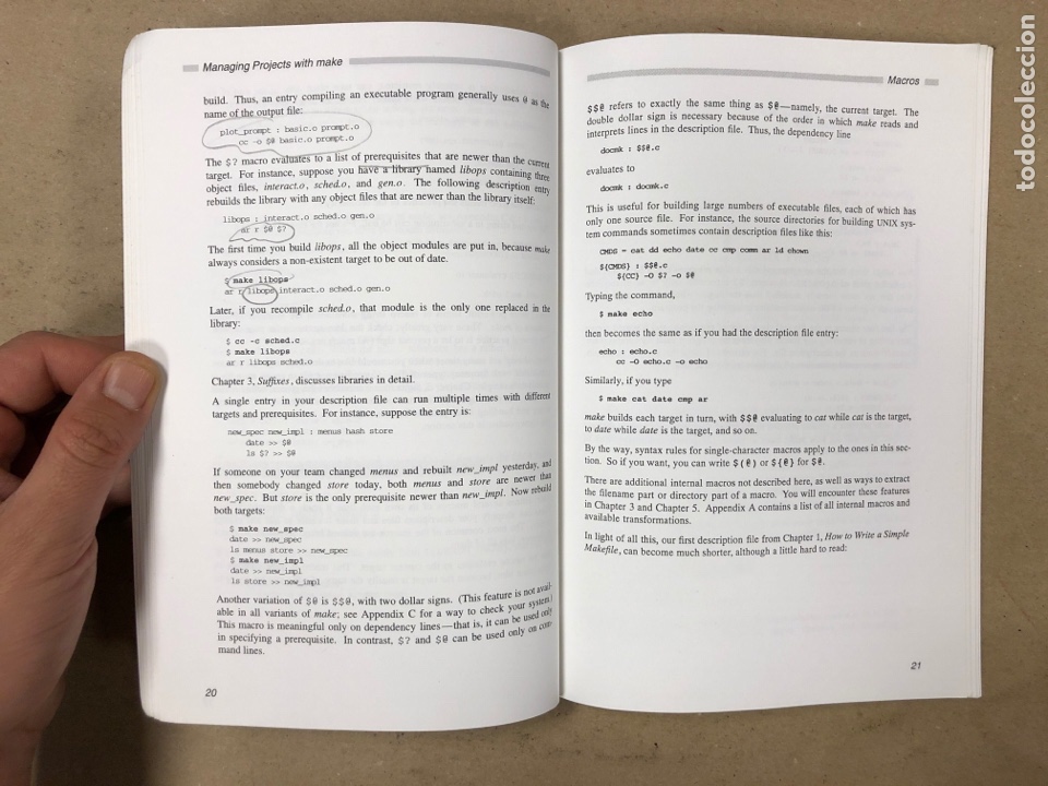 Libros de segunda mano: MANAGING PROJECTS WITH MAKE. ANDREW ORAM & STEVE TALBOTT. C PROGRAMING UTILITY. ED. O&rsquo;REILLY - Foto 6