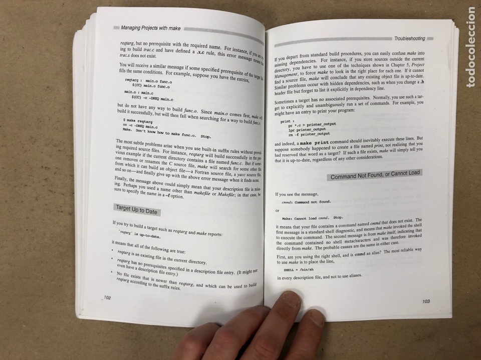 Libros de segunda mano: MANAGING PROJECTS WITH MAKE. ANDREW ORAM & STEVE TALBOTT. C PROGRAMING UTILITY. ED. O&rsquo;REILLY - Foto 8