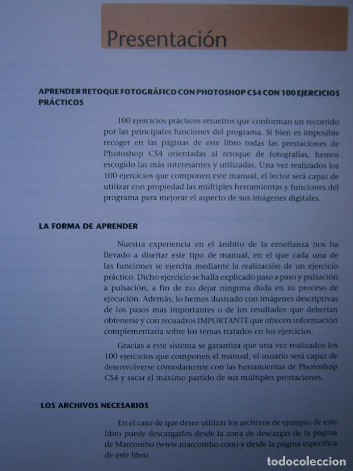 Libros de segunda mano: APRENDER RETOQUE FOTOGRAFICO CON PHOTOSHOP CS4 CON 100 EJERCICIOS PRACTICOS Marcombo 2009 EC TM - Foto 10