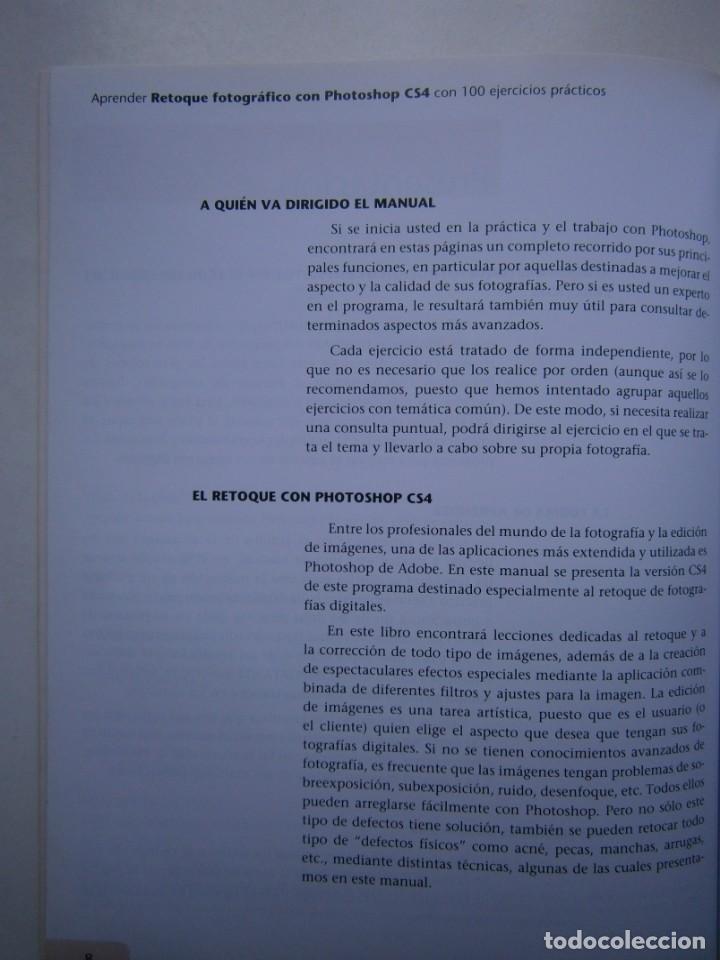 Libros de segunda mano: APRENDER RETOQUE FOTOGRAFICO CON PHOTOSHOP CS4 CON 100 EJERCICIOS PRACTICOS Marcombo 2009 EC TM - Foto 11