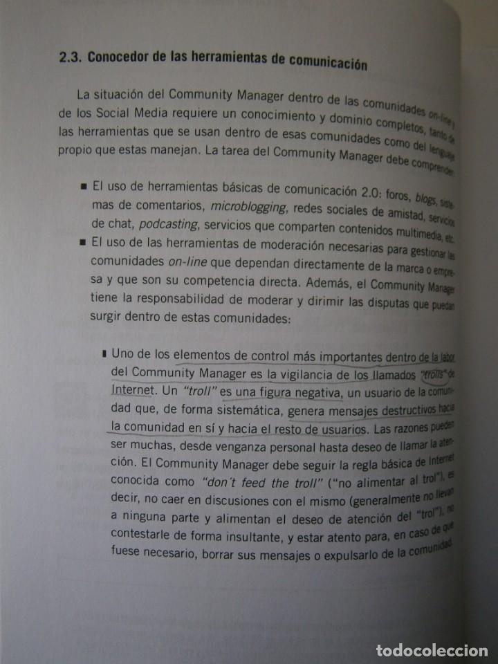 Libros de segunda mano: COMMUNITY MANAGER EN LA WEB 2.0 Alberto Haj Saleh Ramirez 2011 EC - Foto 12