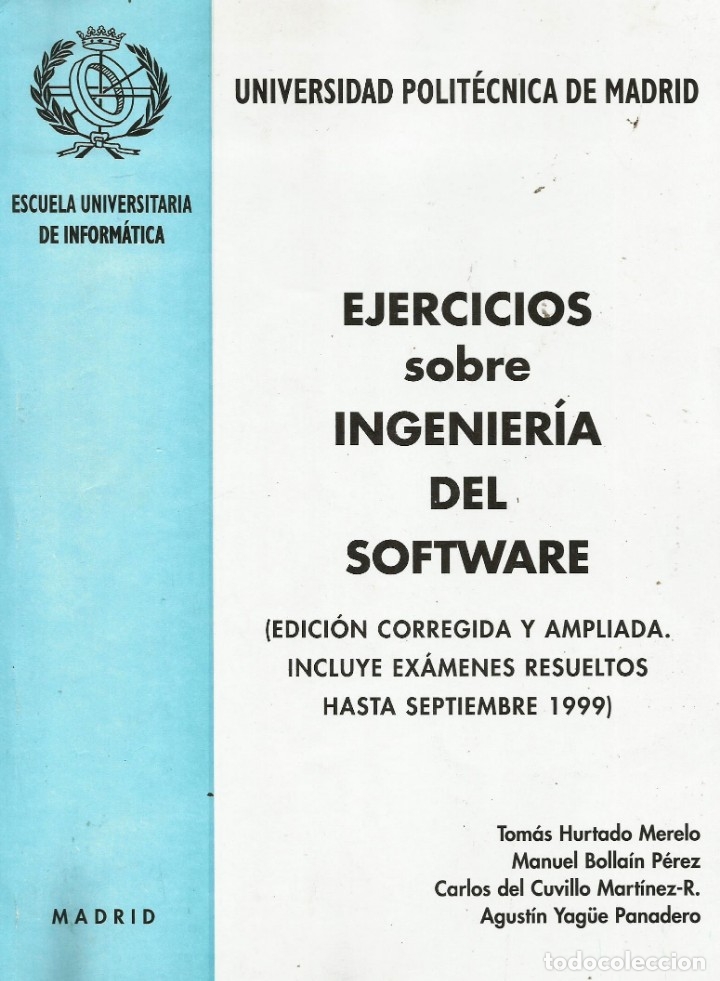 Libros de segunda mano: Ejercicios sobre Ingenier&iacute;a del Software. Tom&aacute;s Hurtado y otros - Foto 1