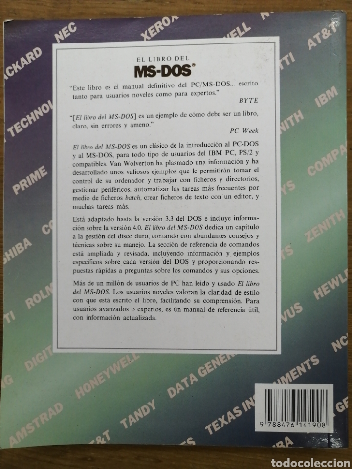 Libros de segunda mano: EL LIBRO DEL MSDOS - VAN WOLVERTON- - Foto 4