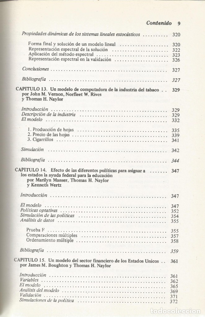 Libros de segunda mano: Experimentos de simulaci&oacute;n en computadoras con modelos de sistemas econ&oacute;micos. Naylor. - Foto 8