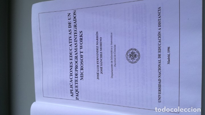 Libros de segunda mano: CURSO DE POSTGRADO EN INFORMATICA EDUCATIVA - 2 APLICACIONES EDUCATIVAS PAQUETE PROGRAMAS INTEGRADOS - Foto 4
