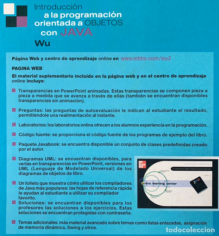 Libros de segunda mano: JAVA. INTRODUCCI&Oacute;N A LA PROGRAMACI&Oacute;N ORIENTADA A OBJETOS CON JAVA. 1&ordf; edici&oacute;n. - Foto 3