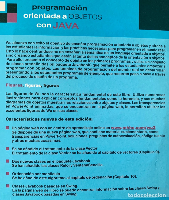 Libros de segunda mano: JAVA. INTRODUCCI&Oacute;N A LA PROGRAMACI&Oacute;N ORIENTADA A OBJETOS CON JAVA. 1&ordf; edici&oacute;n. - Foto 4