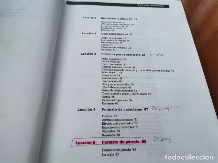 Libros de segunda mano: TOMO PASO A PASO MICROSOFT OFFICE XP VERSION 2002 INCLUYE CD ROM DELGADO CABRERA ANAYA 2001 - Foto 3