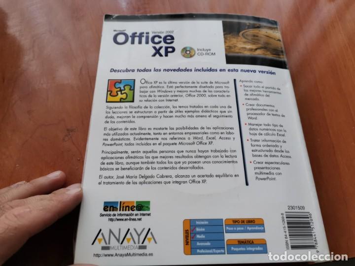 Libros de segunda mano: TOMO PASO A PASO MICROSOFT OFFICE XP VERSION 2002 INCLUYE CD ROM DELGADO CABRERA ANAYA 2001 - Foto 17