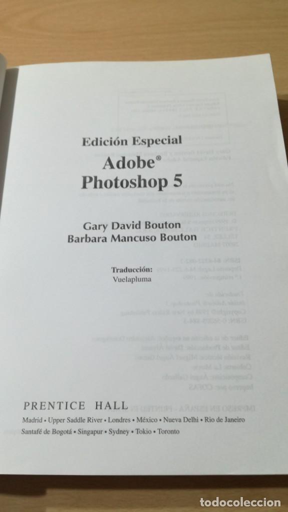 Libros de segunda mano: PHOTOSHOP 5 ADOBE- EDICION ESPECIAL - PRENTICE HALL	 / 	G501 - Foto 3