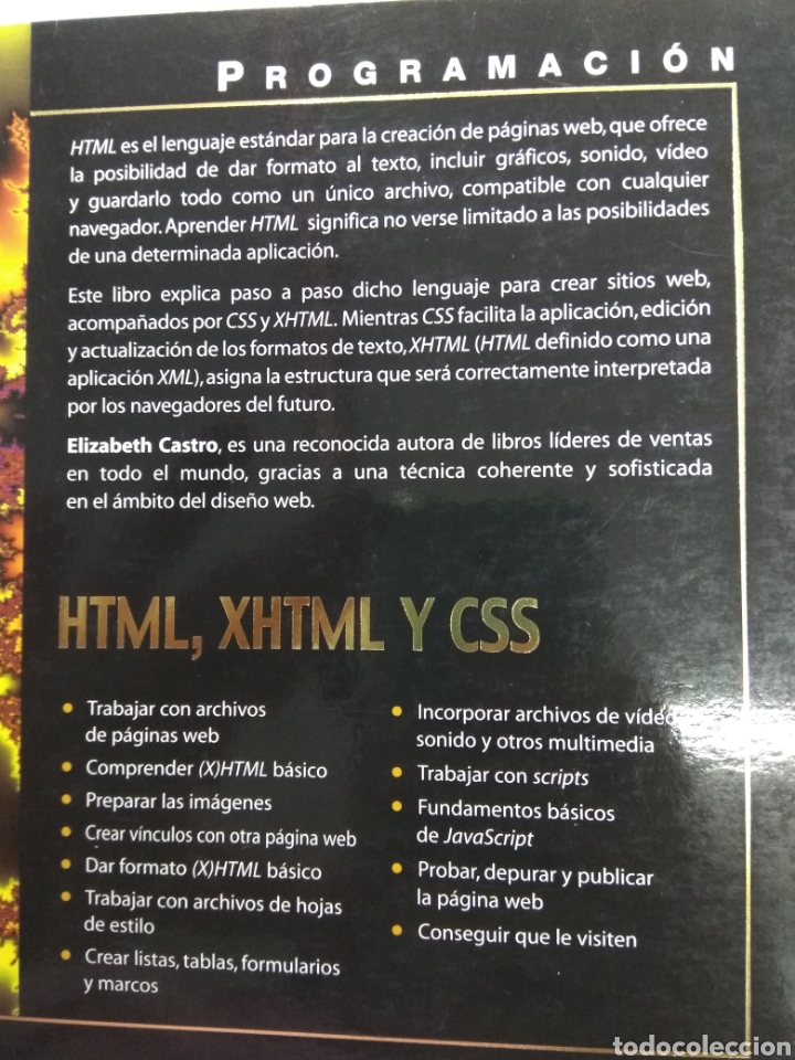 Libros de segunda mano: PROGRAMACION HTML, XHTML Y CSS ELIZABETH CASTRO ANAYA MULTIMEDIA CREACI&Oacute;N P&Aacute;GINAS WEB - Foto 3