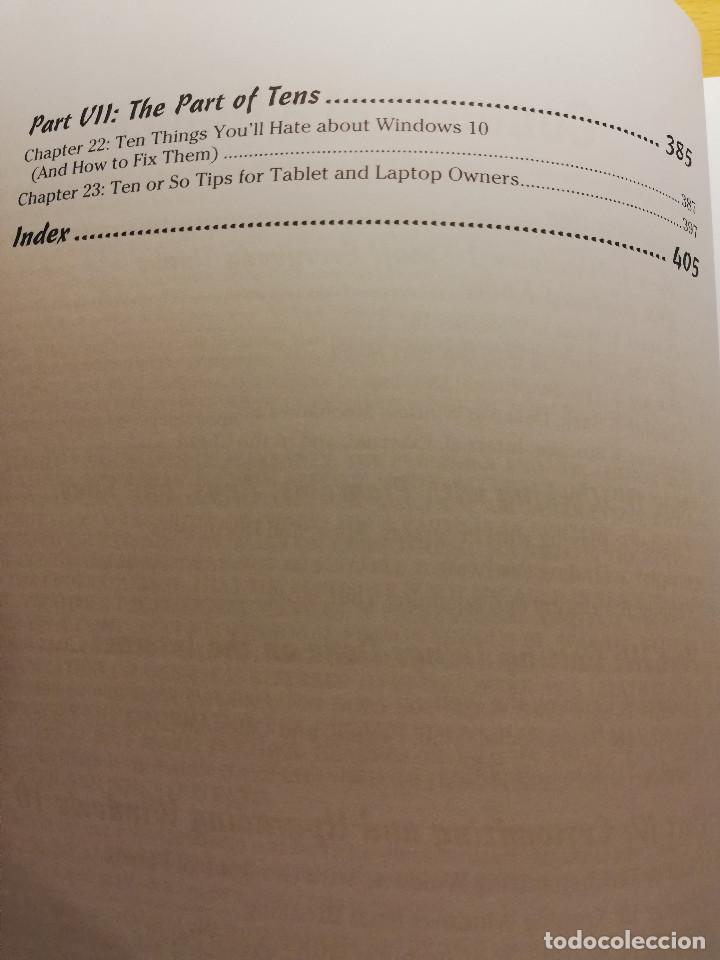Libros de segunda mano: WINDOWS 10 FOR DUMMIES (ANDY RATHBONE) - Foto 4