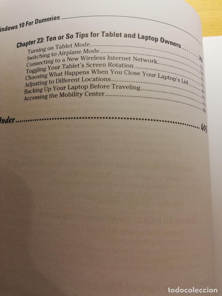 Libros de segunda mano: WINDOWS 10 FOR DUMMIES (ANDY RATHBONE) - Foto 12