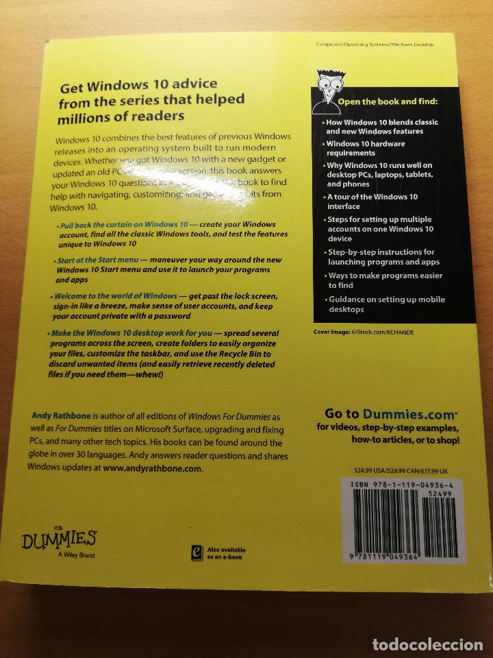 Libros de segunda mano: WINDOWS 10 FOR DUMMIES (ANDY RATHBONE) - Foto 13