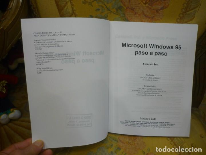 Libros de segunda mano: MICROSOFT WINDOWS 95 PASO A PASO. GU&Iacute;A DE FORMACI&Oacute;N. ILUSTRADO. - Foto 4