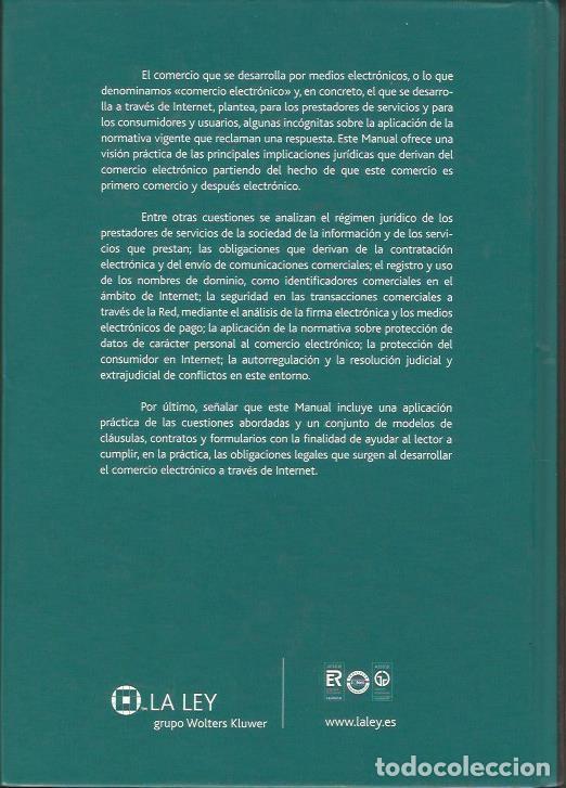 Libros de segunda mano: MANUAL PR&Aacute;CTICO DE COMERCIO ELECTR&Oacute;NICO. COMPRAS VENTAS EN INTERNET. MAR&Iacute;A ARIAS POU. LA LEY 2006 - Foto 2