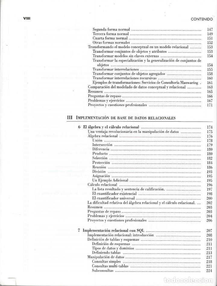 Libros de segunda mano: Dise&ntilde;o y administraci&oacute;n de bases de datos. Gary W. Hansen. - Foto 9