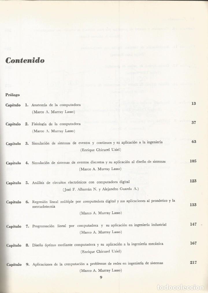 Libros de segunda mano: Aplicaciones de la computaci&oacute;n a la ingenier&iacute;a. Marco A. Murray. - Foto 3