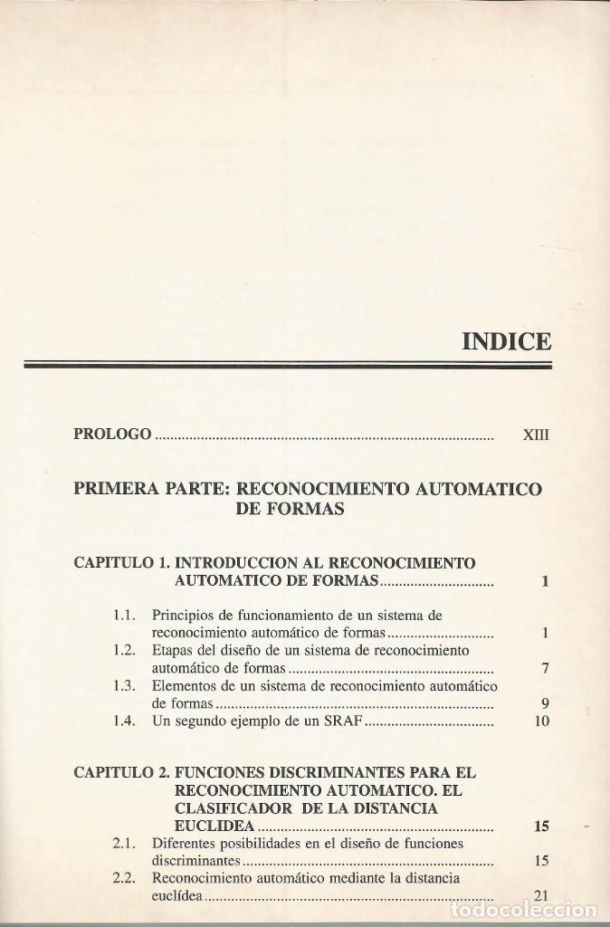 Libros de segunda mano: Reconocimiento de formas y visi&oacute;n artificial. Dar&iacute;o Maravall. - Foto 2