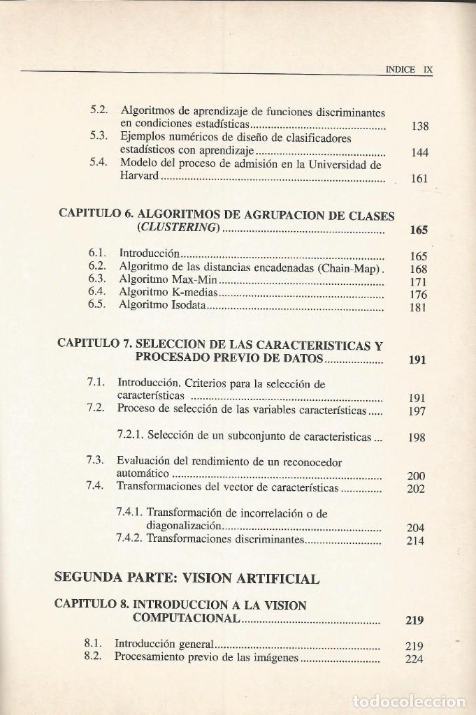 Libros de segunda mano: Reconocimiento de formas y visi&oacute;n artificial. Dar&iacute;o Maravall. - Foto 3