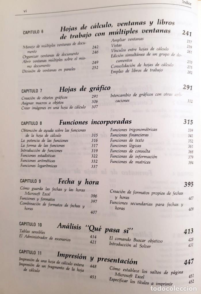 Libros de segunda mano: MICROSOFT EXCEL 4 - GUIA COMPLETA - Ed. Anaya. Madrid 1993 - X - Foto 4