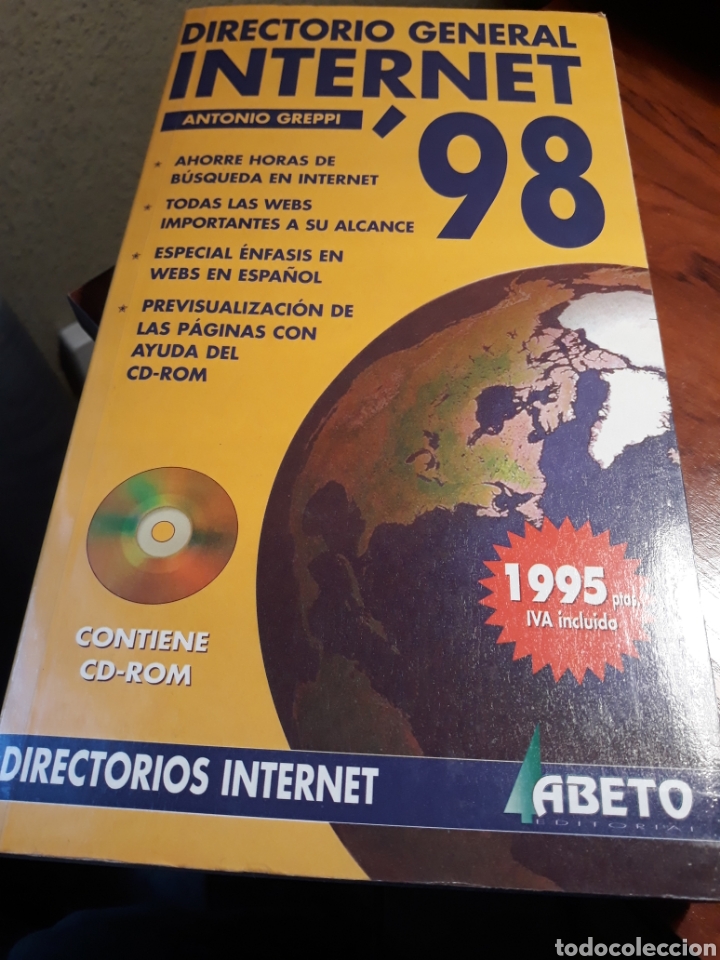 Libros de segunda mano: DIRECTORIO GENERAL INTERNET 98 . ANTONIO GREPPI - Foto 1