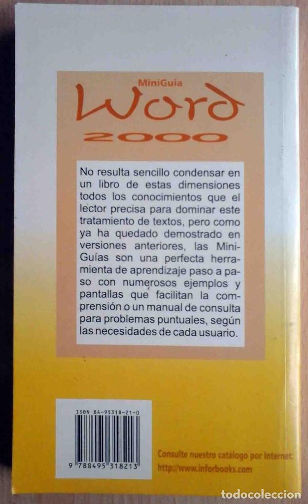 Libros de segunda mano: Minigu&iacute;a de aprendizaje r&aacute;pido - Windows 98 / Word 2000 - Foto 4